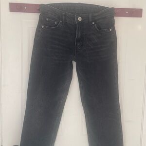 Zara Black Denim Jeans size 0